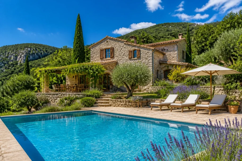 Gite de charme en ardeche avec piscine