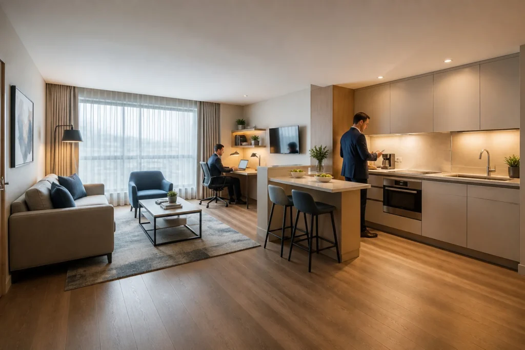 Suite dhotel moderne pour voyageurs daffaires